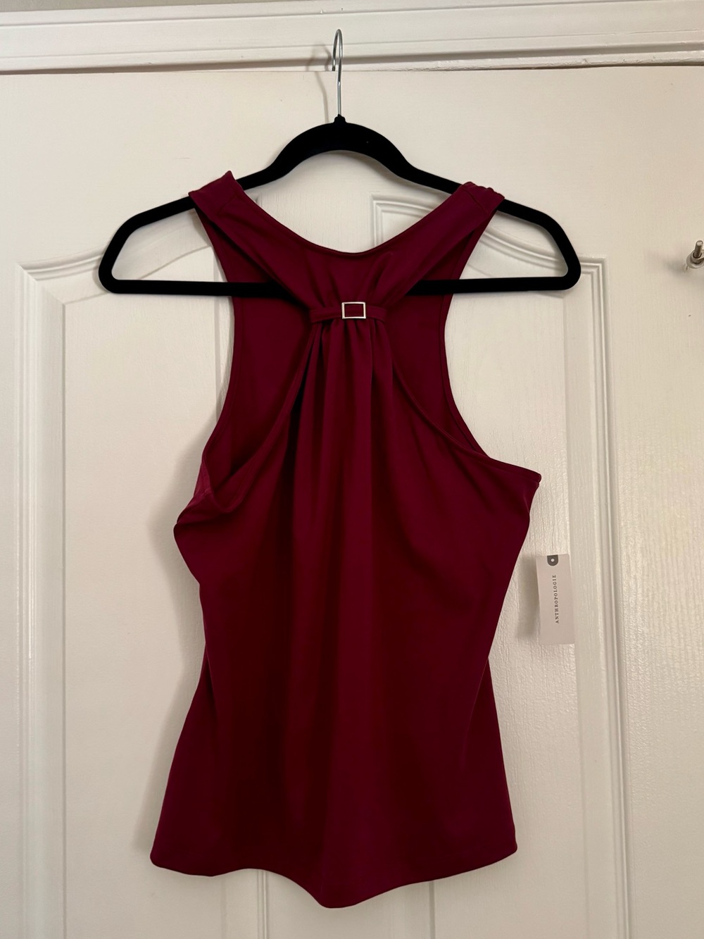 Anthropologie Maeve Hardware Halter Top - Cherrywood (Size L)